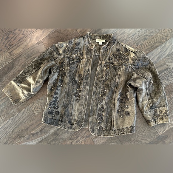 ✨VTG✨Coldwater Creek Women's Brown &
Orange Jacket Embroidered & Sequins Size PL - Picture 2 of 11
